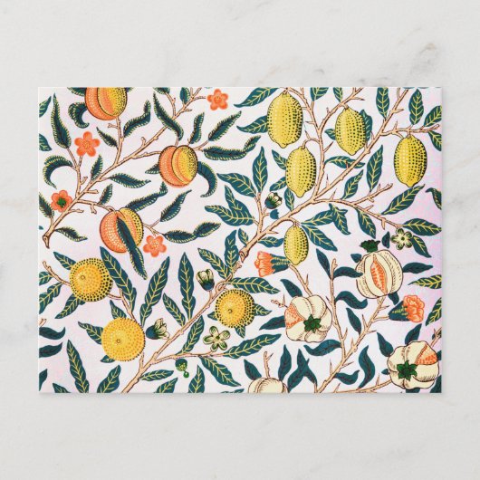 Vier fruit, William Morris Briefkaart (Voorkant)