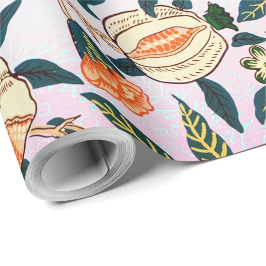 Vier fruit, William Morris Cadeaupapier (Rol Hoek)