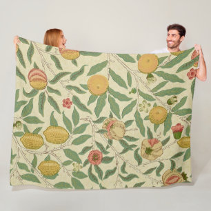 Vier fruit, William Morris Fleece Deken