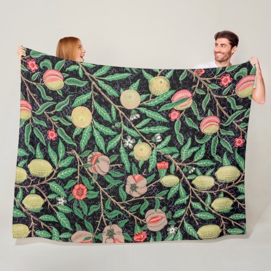 Vier fruit, William Morris Fleece Deken (In situ)