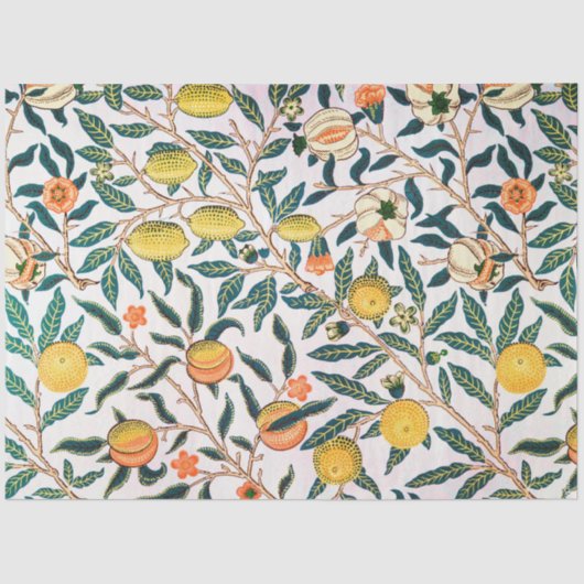 Vier fruit, William Morris Tissuepapier (Voorkant)