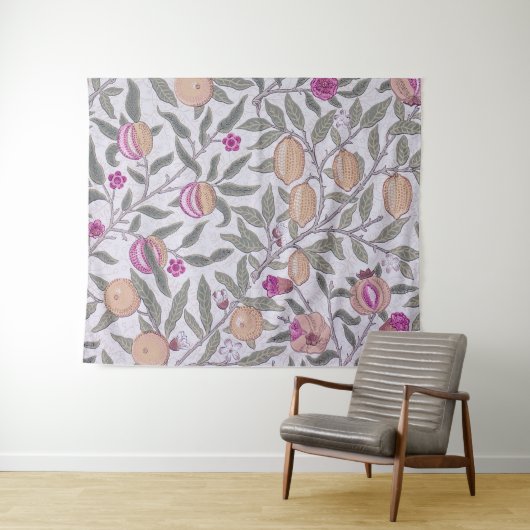 Vier fruit, William Morris Wandkleed (In Situ (horizontaal))