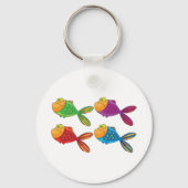 Vier Funny Fish Sleutelhanger (Voorkant)