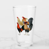 Vier Gamecocks Glas (Voorkant)