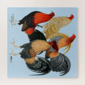 Vier Gamecocks Legpuzzel (Horizontaal)