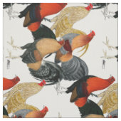 Vier Gamecocks Stof (Swatch)