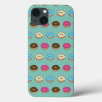 Vier geassorteerde donuts patroon