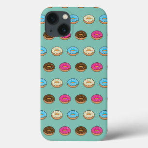 Vier geassorteerde donuts patroon iPhone 13 hoesje