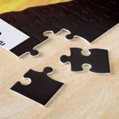 Vier generaties stamboom op Oranje zonsondergang f Legpuzzel (Zijkant)