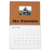 Vier Generation Photo Family Tree Agenda Kalender (Jan 2026)