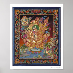 Vier-gewapend Poster van Ganesh