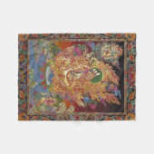 Vier-gewapende Ganesh Fleece Blanket Deken (Voorkant (Horizontaal))