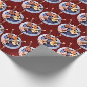 Vier gitaren cadeaupapier (Hoek)