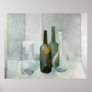 Vier glasobjecten poster
