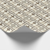 Vier Golden Crosses Cadeaupapier (Hoek)