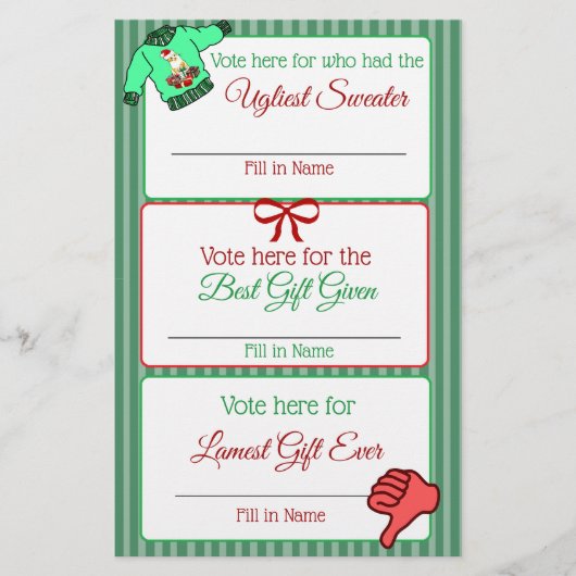 Vier grappige kerstspelletjes flyer (Voorkant)