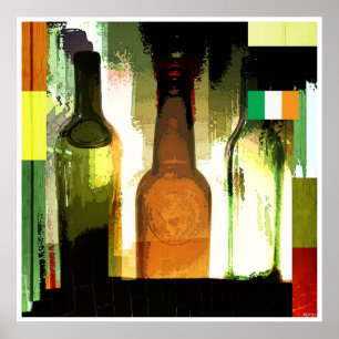 Vier groene velden poster