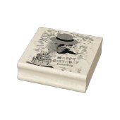 Vier Happy Birthday Poedel Rubber Stamp Rubberstempel (Stempel)