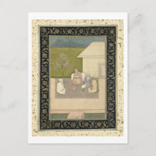 Vier heilige moslimmannen in meditatie buiten briefkaart