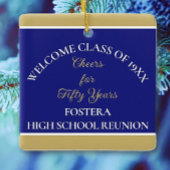 Vier het! 50e klas reünie keramisch ornament