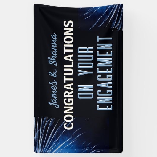 Vier het! Aangepaste verlovingsfeest Spandoek (Verticaal)