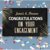 Vier het! Aangepaste verlovingsfeest  Spandoek