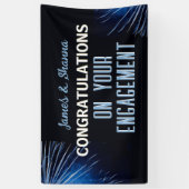 Vier het! Aangepaste verlovingsfeestje  Spandoek (Verticaal)