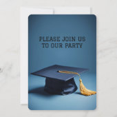 Vier het Afstudeerder! Custom Graduation Party Kaart (Achterkant)