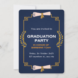 Vier het Afstudeerder! Custom Graduation Party Kaart