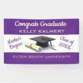 Vier het! Afstuderen met een masterdiploma Spandoek (Horizontaal)