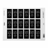 Vier het Afstuderen verticale adreslabel Etiket (Full Sheet)