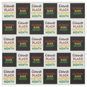 Vier het Black History Month Checkerboard-effect Stof
