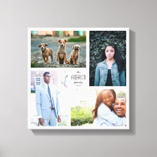 Vier het Canvas van de Kleur van de Foto met de Te Afdruk