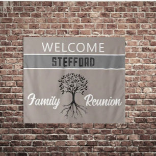 Vier het! CUSTOM Familie Reünie Wandkleed
