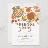 Vier het diner van Friendsgiving Kaart (Voorkant)