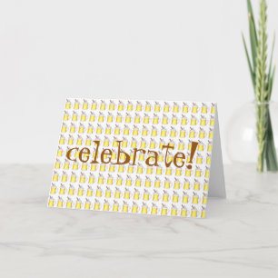 Vier het! Holiday Egg Nog Eggnog Kerst Drink Feestdagen Kaart