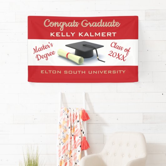 Vier het! Master's Degree Afstuderen Spandoek (Insitu)