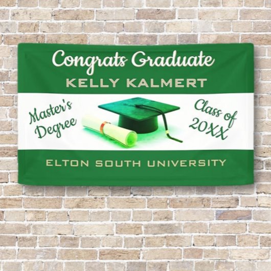 Vier het! Master's Degree Afstuderen Spandoek