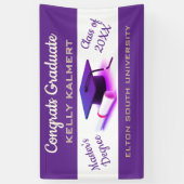 Vier het! Master's Degree Afstuderen Spandoek (Verticaal)