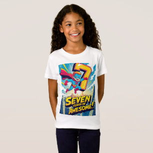 Vier het met deze 7 jaar geweldige t-shirt