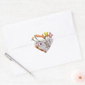 Vier het met onze speelse verjaardagsgroet Happy Hart Sticker (Envelop)