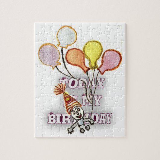 Vier het met onze speelse verjaardagsgroet Happy Legpuzzel (Verticaal)