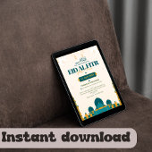 Vier het offerfeest in stijl! Modern illustratief Kaart