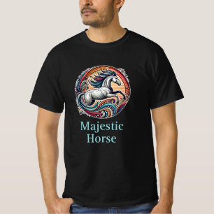 Vier het paardensportleven met Schattig kunstwerk T-shirt