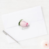Vier het! Roze Rose Sticker (Envelop)