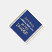 Vier het! Verlovingsfeest servetten op maat (Hoek)