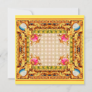 vier hoeken Baroque Kaart