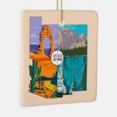 Vier hoeken Nationaal Monument Keramisch Ornament (Rechts)