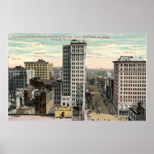 Vier hoeken, Newark, NJ c1915 Poster
