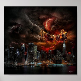 Vier Horsperma New York Poster